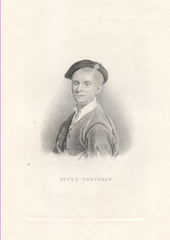 Peter Corcoran - Vintage c. 1839 Engraved Print