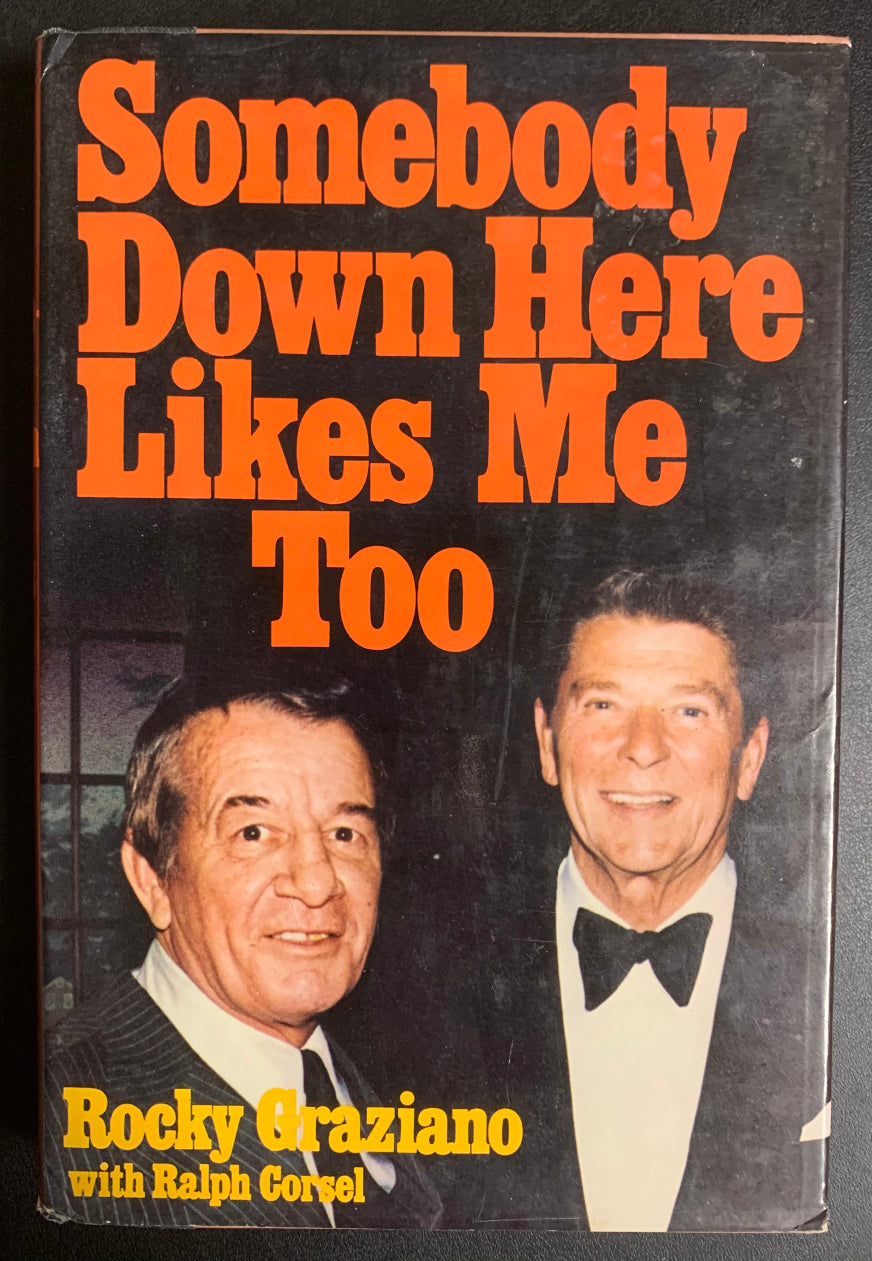 Rocky Graziano : Somebody Down Here Likes Me To - 1981 Boxing Book - Hardcover 1st Edition