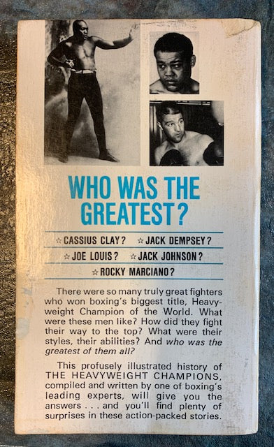 The Heavyweight Champions by Stanley Weston - 1970 Boxing Book - Softcover