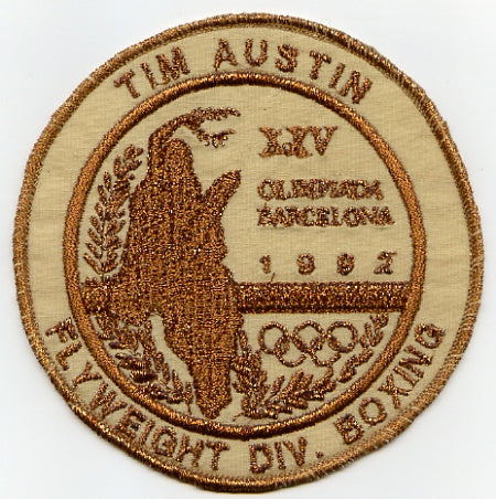 Tim Austin - Olympic participant patch 1992 Bronze Medal winner