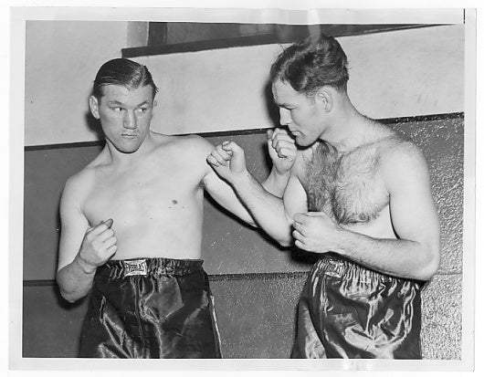 Tommy Farr & Red Burman - Vintage 1939 Boxing Press Photograph