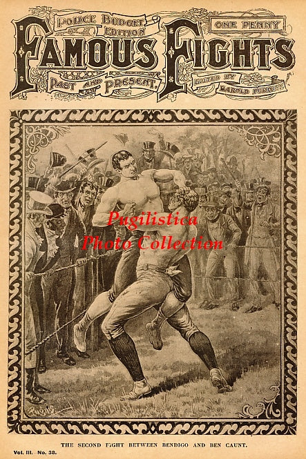 William "Bendigo" Thompson vs. Ben Caunt - 11x17 Boxing Photographic Print