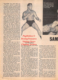Wrestling News Clipping #99 - George Bollas "Zebra Kid", Ray Hunter, Doctor Death, Sam Steamboat