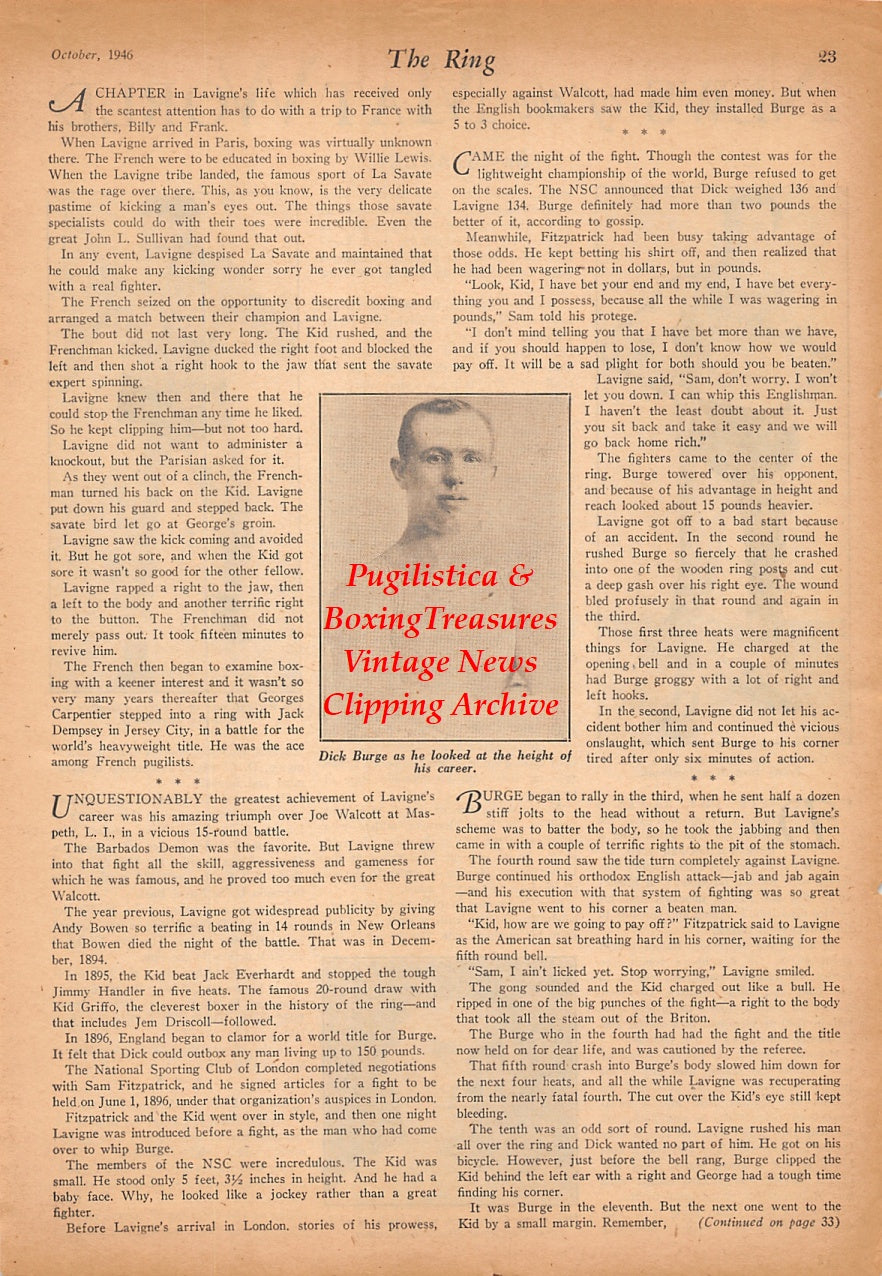Wrestling and Boxing News Clipping #234 - Al Galento, Jim Wright, Doc Zoko, Dick Burge