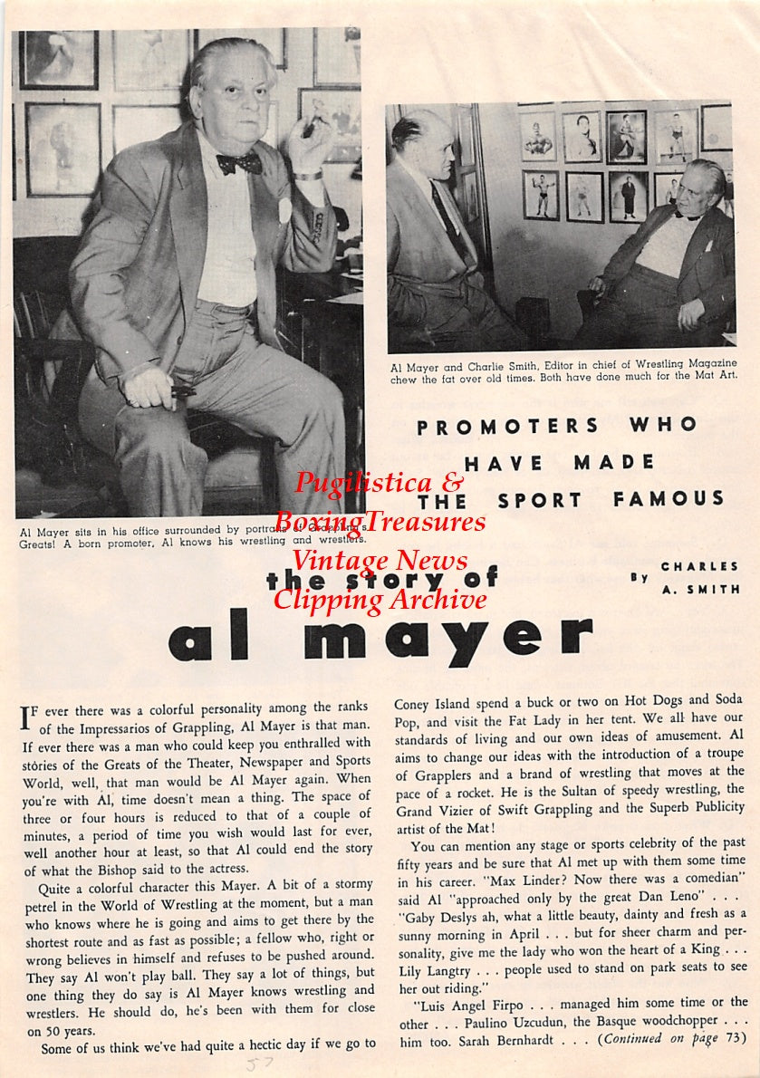 Wrestling News Clipping #97 - Paul Berlenbach, Dick Steinborn, The Dusek Brothers, Al Mayer, Charlie Smith