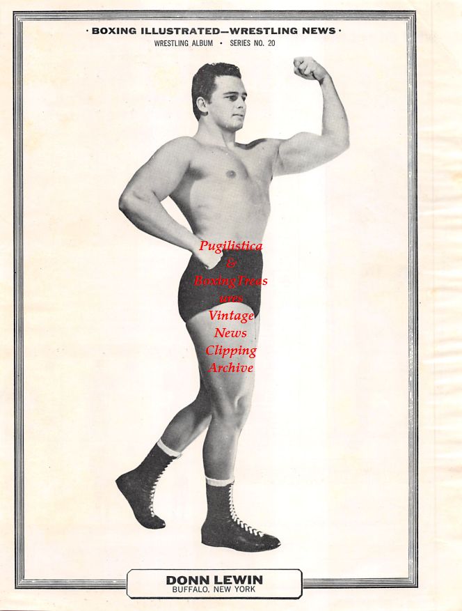 Wrestling News Clipping #03 - Donn Lewin pin-up