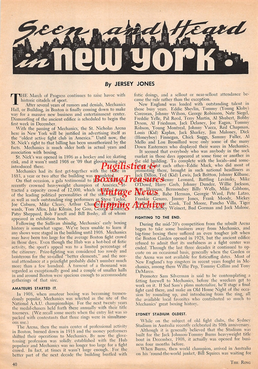 Wrestling News Clipping #134 - Peggy Allen, Iron Mike Valentine, Gene Du Buque