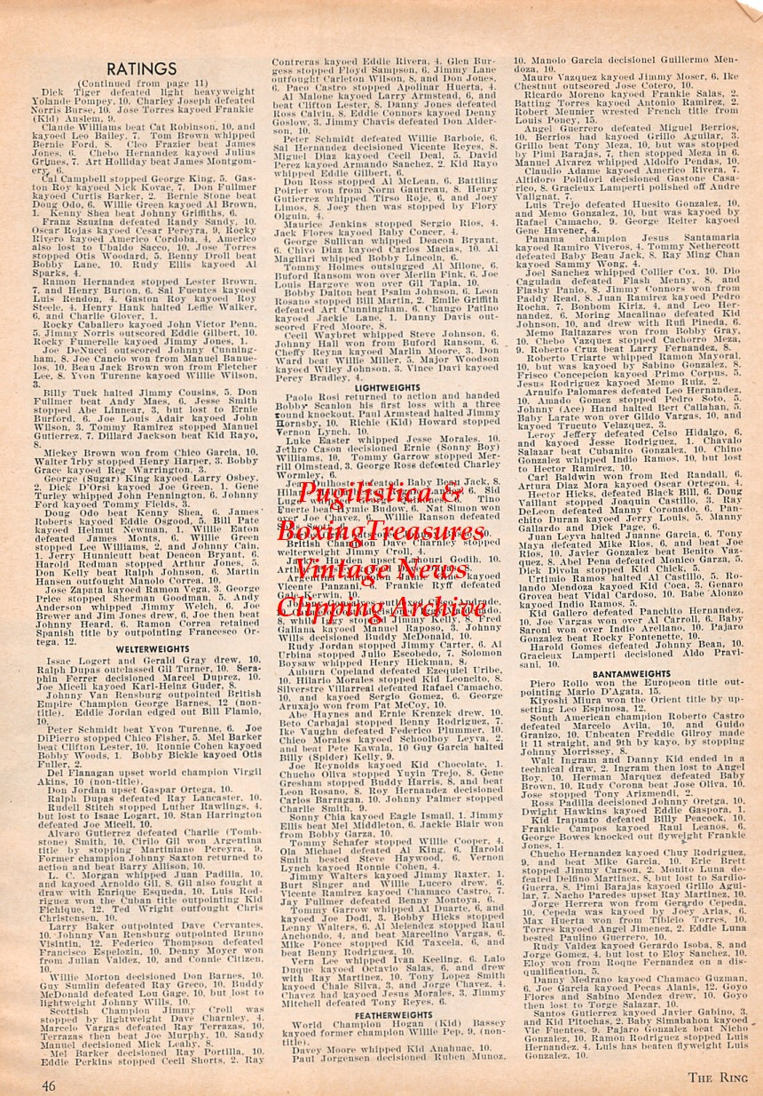 Wrestling News Clipping #135 - Red Bastion, The Great Bolo, Leo Voss, Ivan The Terrible, Fuzzy Cupid, Matsunobori, Ohikari, Judy Grable, Rita Cortez, Danny McShane, Dick Steinborn