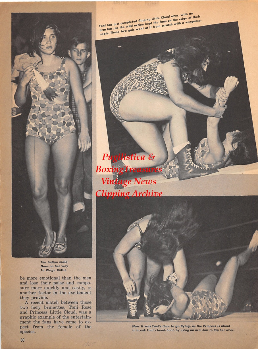 Wrestling News Clipping #157 - Toni Rose vs. Princess Little Cloud