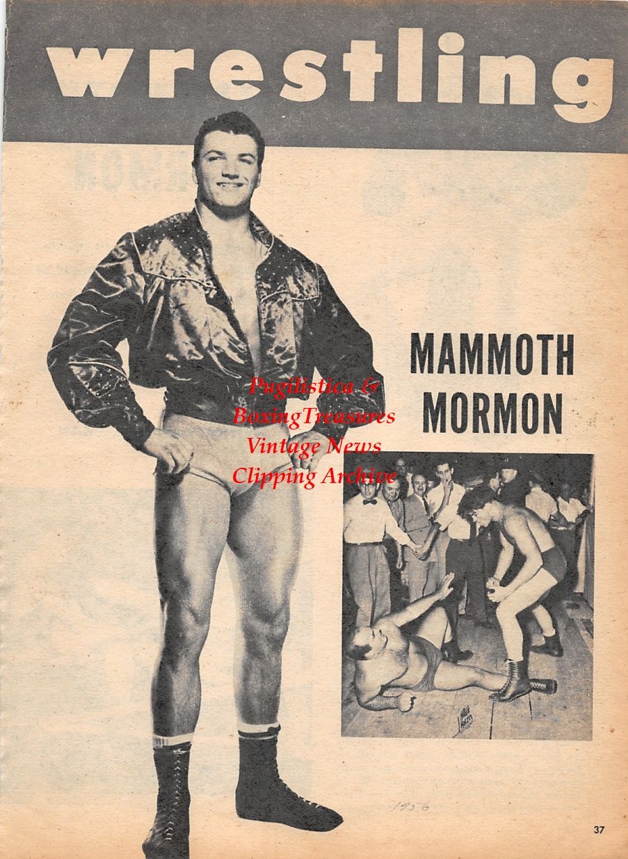 Wrestling News Clipping #16 - Don Leo Jonathan "The Mammoth Morman"