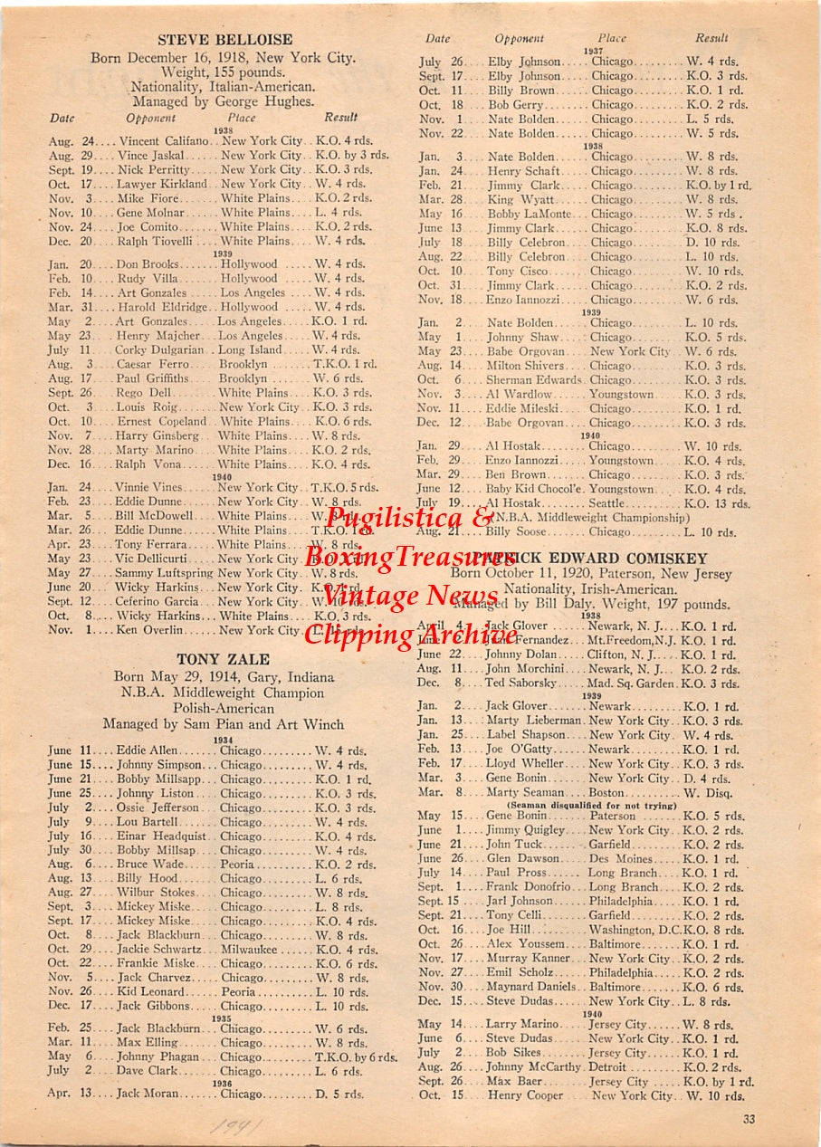 Wrestling News Clipping #171 - Jim McMillen, Fred Carone "The Italian Angel"