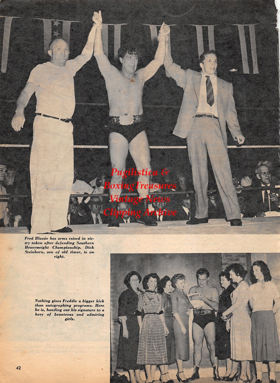 Wrestling News Clipping #18 - Freddie Blassie, Joe Christie, Johnny Rougeau, The Great Yamato, Dick Steinborn
