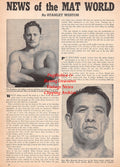 Wrestling News Clipping #201 - Pat Muldoon, Iron Mike Mazurki, Willie Pep