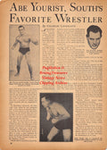 Wrestling News Clipping #219 - Abe Yourist, Rudy Dusek, Lee Wyckoff, Bobby Bruns, Yvon Robert, Leo Plummer