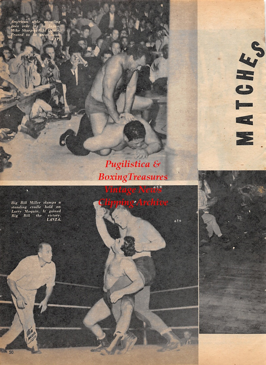 Wrestling News Clipping #22 - Yvon Robert, Mike Sharp, Riki Dozan, Big Bill Miller, Larry Moquin