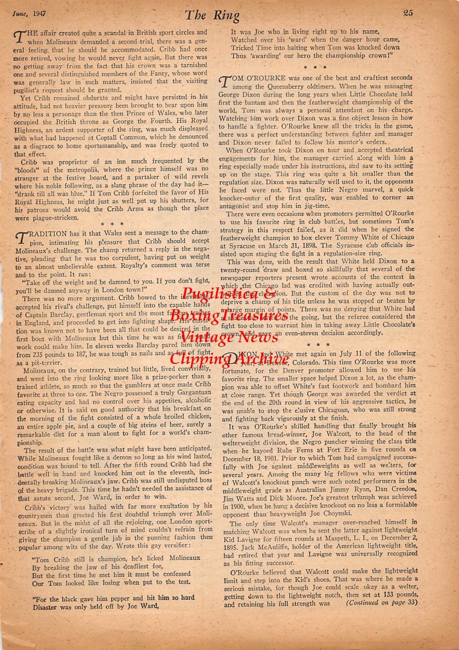 Wrestling News Clipping #225 - Frank Sexton, Judo Jack Terry