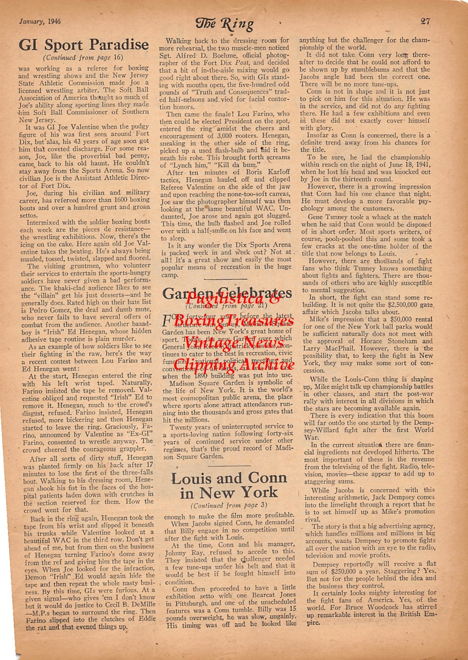 Wrestling News Clipping #249 - Tarzan White, Larry Moquin