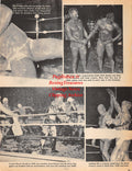 Wrestling News Clipping #28 - Sandor Szabo vs. Prince Bhu Pinda mud wrestling, Tar & Feathers battle royale in 1939 Fort Worth, Florida, Nell Stewart, Ella Waldek, Bob Ellis