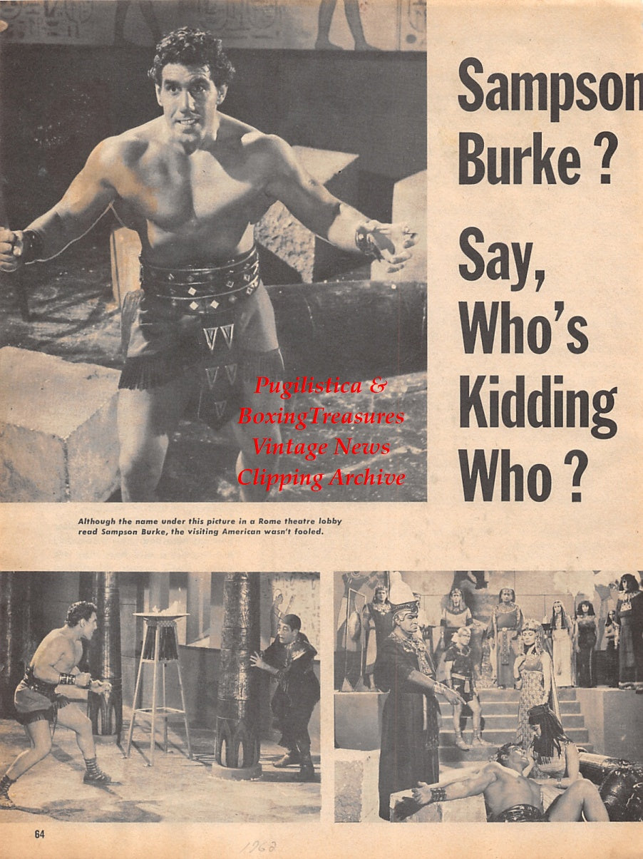 Wrestling News Clipping #56 - Sampson Burke