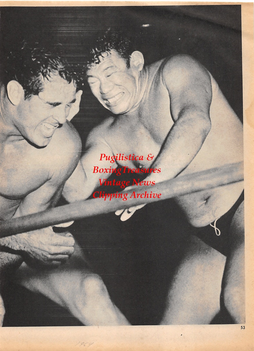 Wrestling News Clipping #62 - Cowboy Bob Ellis vs. Duke Keomuka, Tim Woods