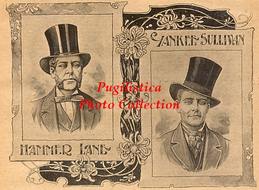 Yankee Sullivan & Hammer Lane - 17x11 Boxing Photographic Print