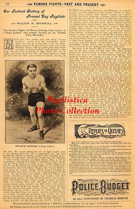 Young Corbett II "William Rothwell" - 11x17 Boxing Photographic Print